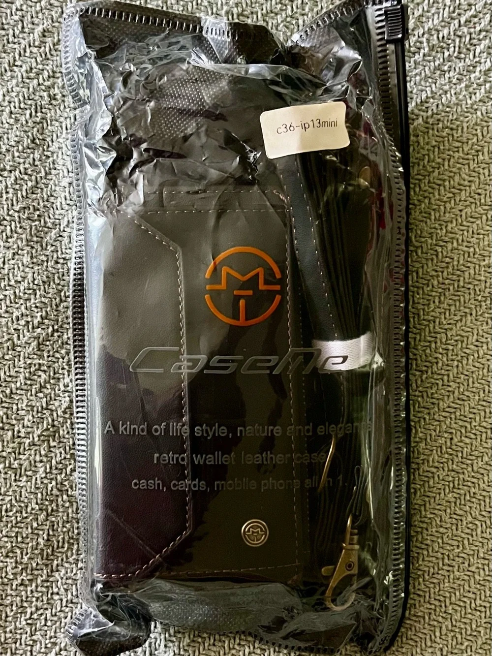 NWT CaseMe brown iPhone 13 mini phone case. Bin 1